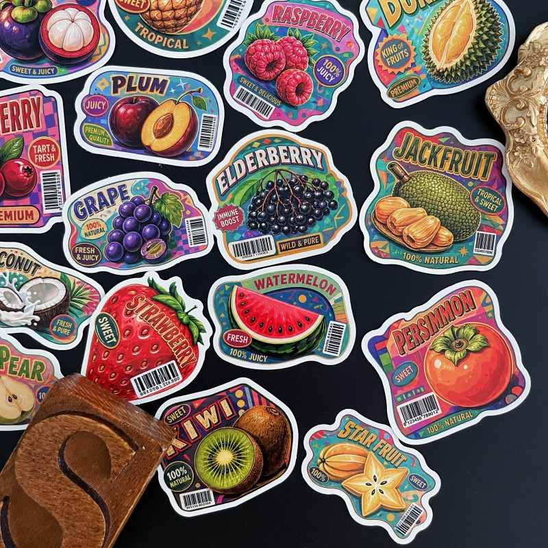 Fruit Tag Sticker 50PCS