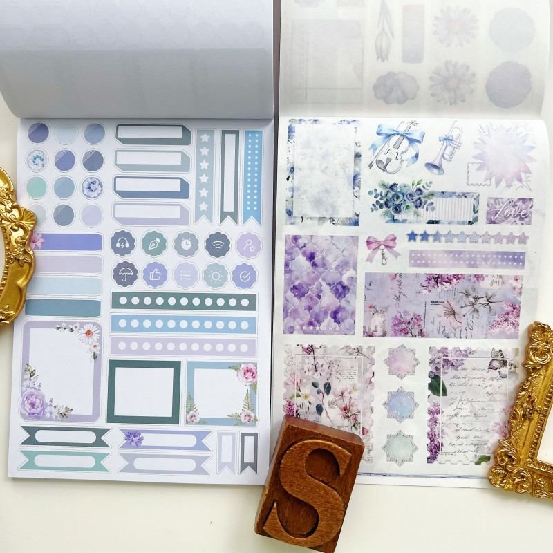 Flowing Bloom Sticker Book 24Sheets