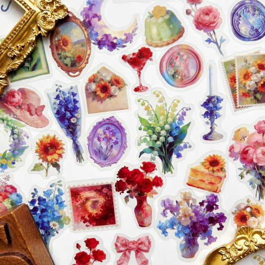 Dream Among Flowers Sticker 60PCS