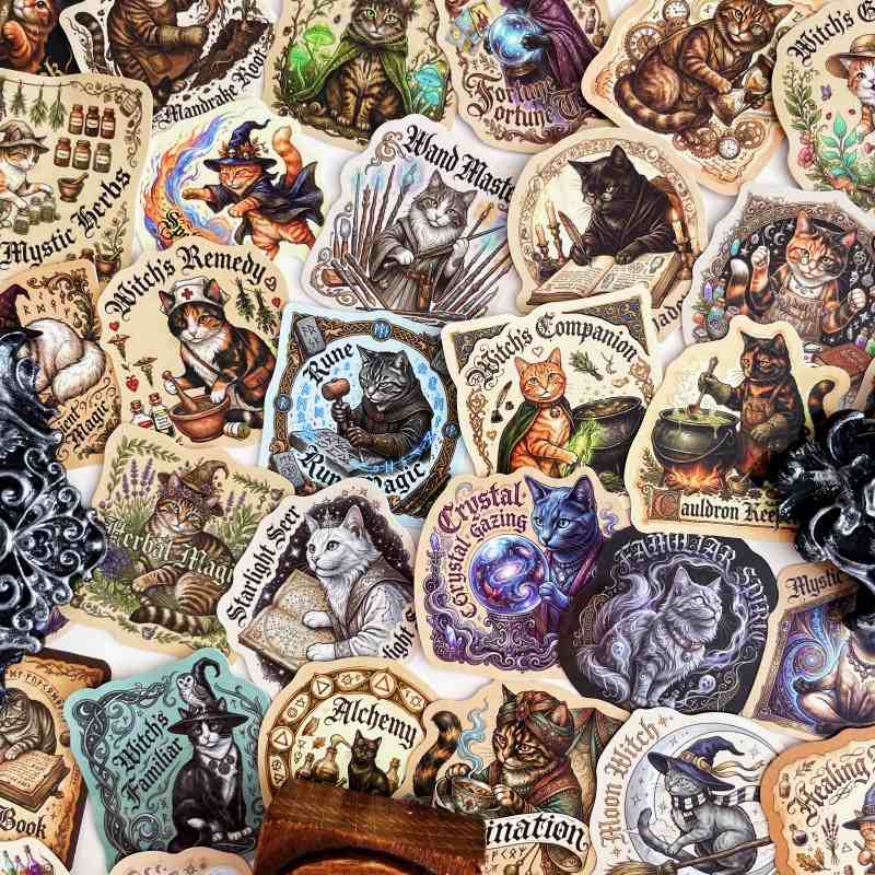 Mage Cat Sticker 50PCS