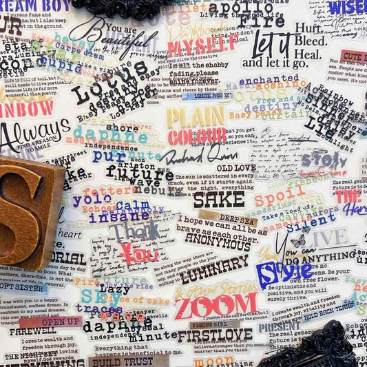 Whispers Between Words Sticker 100PCS