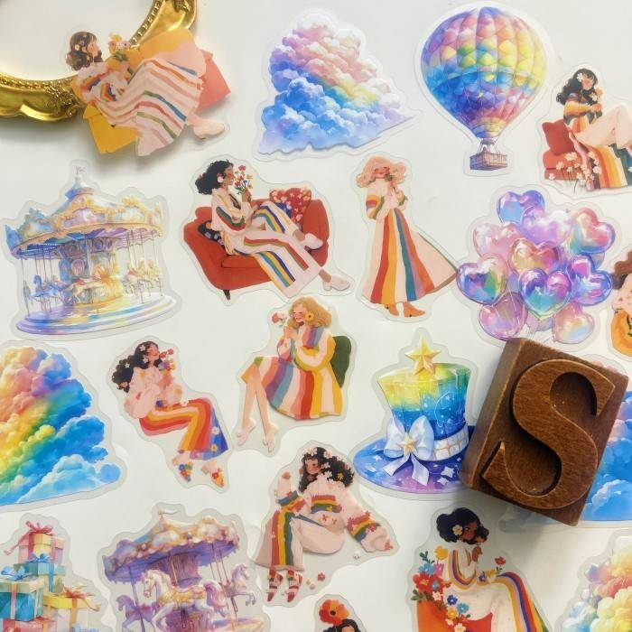 Sweet Rainbow Sticker 30PCS