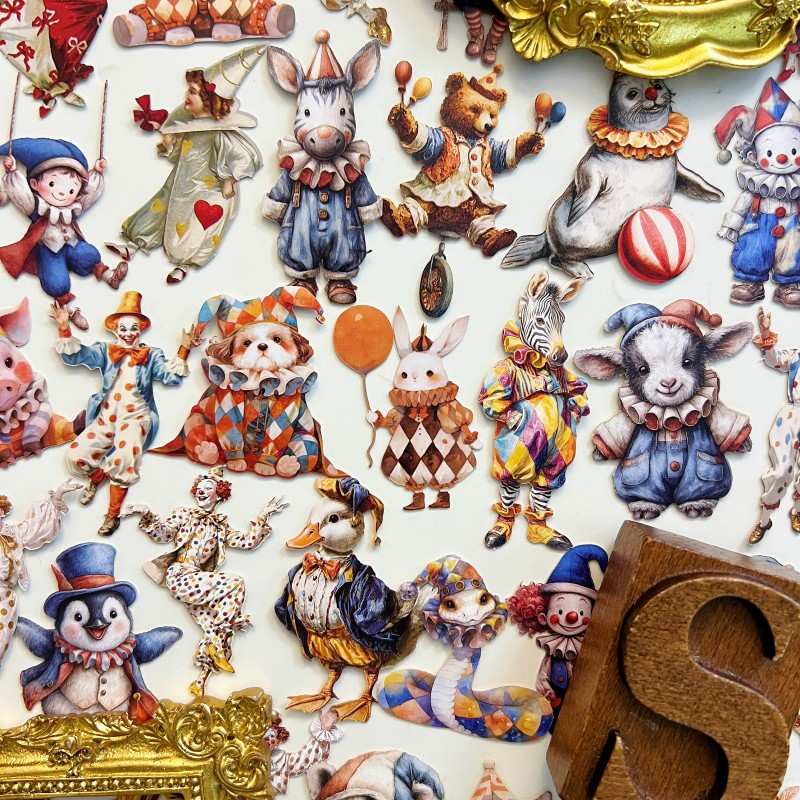Circus Parade Sticker 48PCS