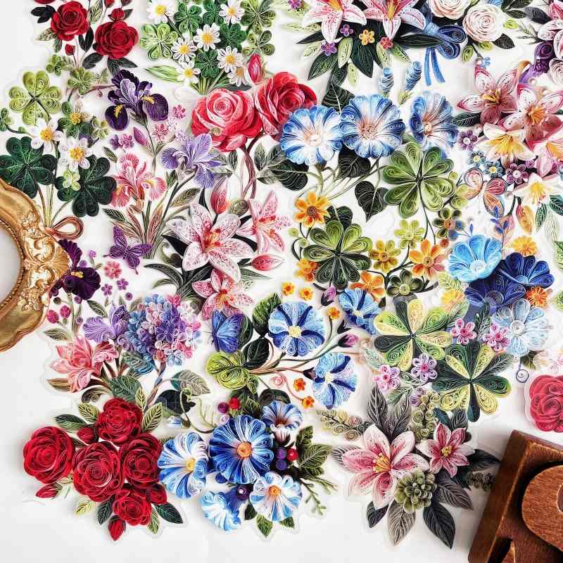 Quilling Art Sticker 60PCS