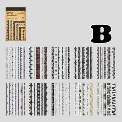 Retro Boundaries Sticker Book 20Sheets