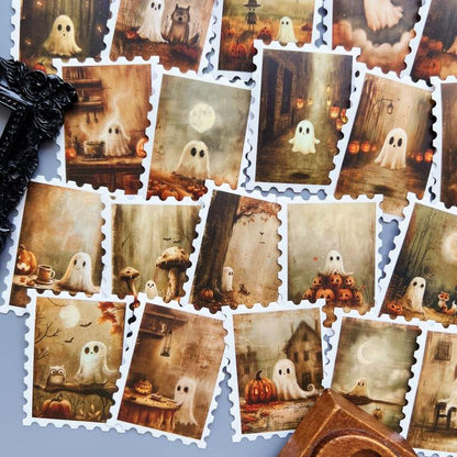 Ghostly Pumpkin Sticker 36PCS