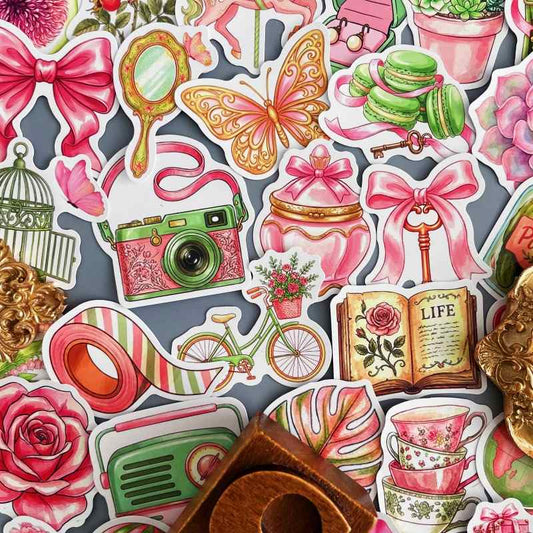 Literary Trim Sticker 50PCS