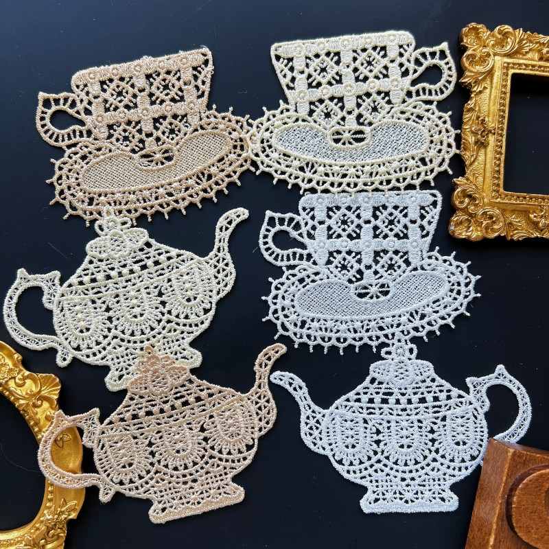 Teatime Embroidered Patch 6PCS