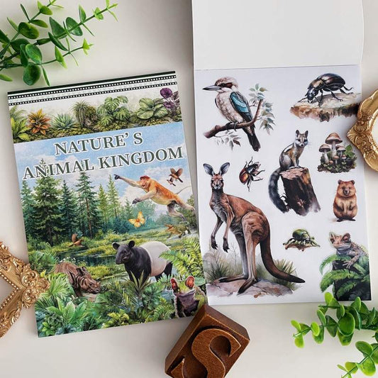 Nature's Animal Kingdom Sticker Book 20Sheets