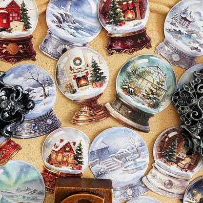 Frosted Globe Sticker 20PCS