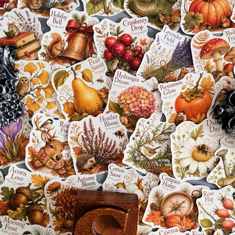 Fall Botany Sticker 50PCS