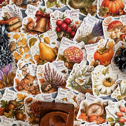 Fall Botany Sticker 50PCS