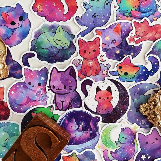 Astro Cat Sticker 50PCS