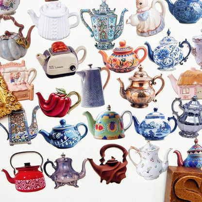 Teapot Sticker 48PCS