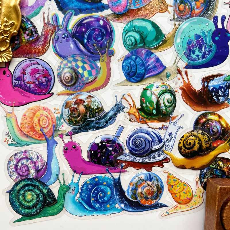 Tiny Snail Sticker 50PCS
