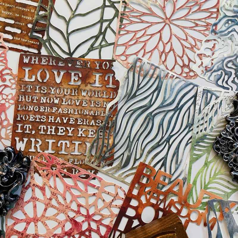 Marked Texture Die Cuts 30PCS