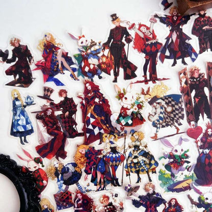 Harlequin Wonderland Sticker 60PCS