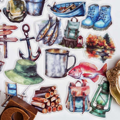 Fishing Day Sticker 50PCS