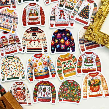 Merry Sweater Sticker 50PCS