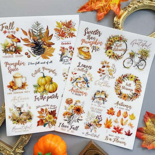 Soft October Transfer Sticker