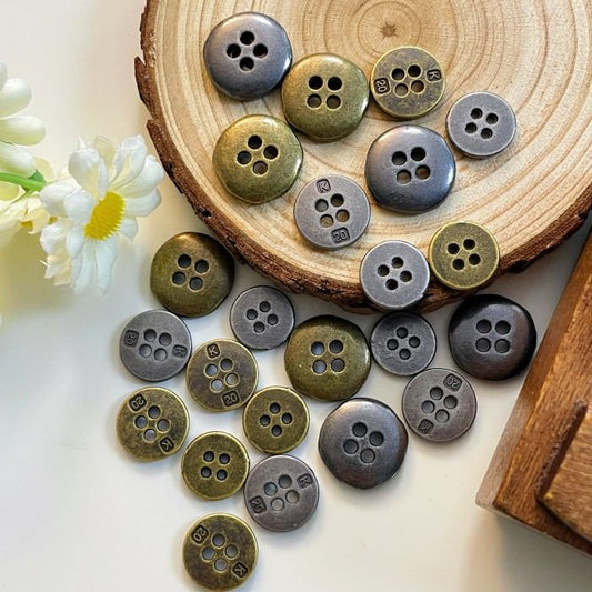 Brass Accent Buttons 24PCS