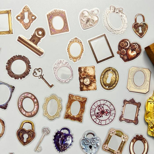 Old-World Frame Sticker 68PCS