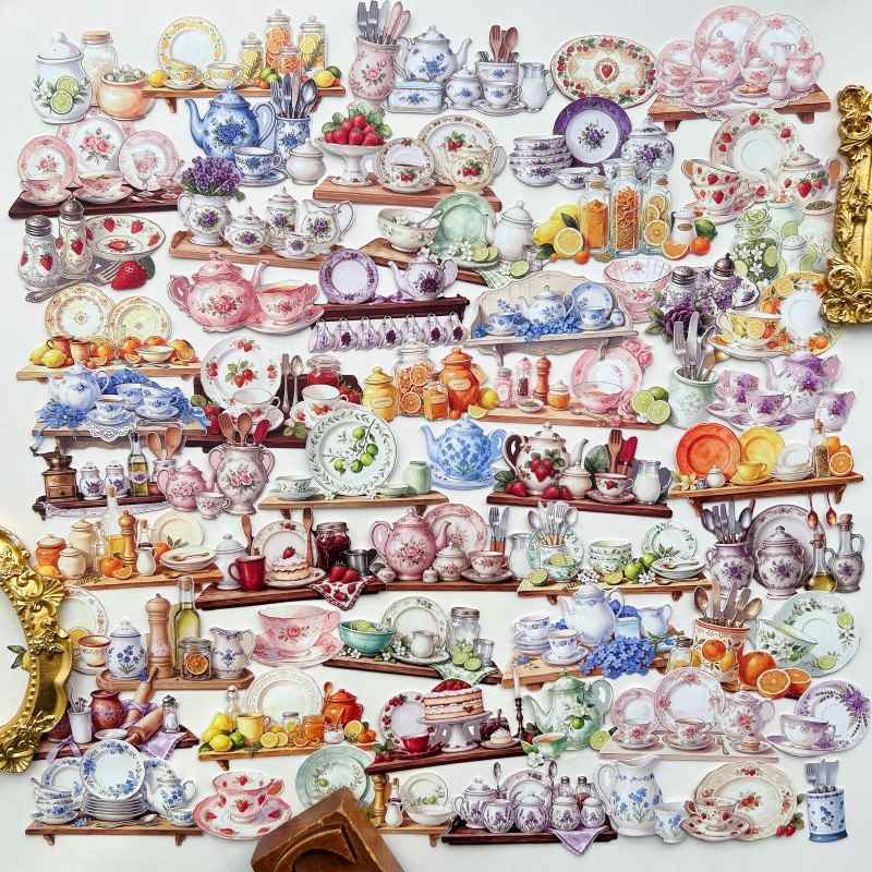 Noble Tableware Sticker 60PCS