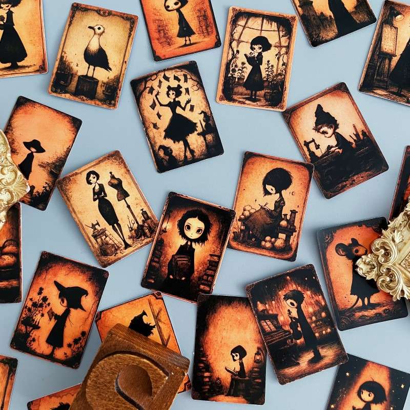 Gothic Stamp Sticker 49PCS