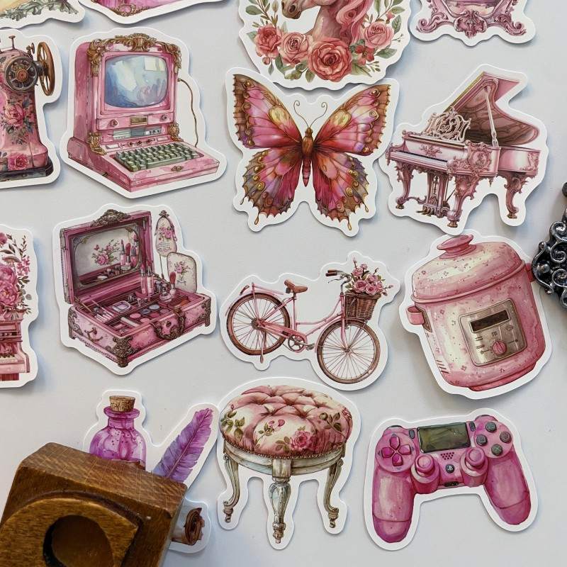 Pink Trinkets Sticker 50PCS
