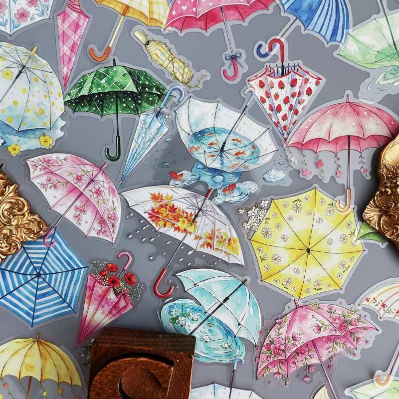 Umbrella Wishes Sticker 60PCS