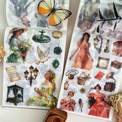 Victoria Manor Washi Sticker Book 50Sheets