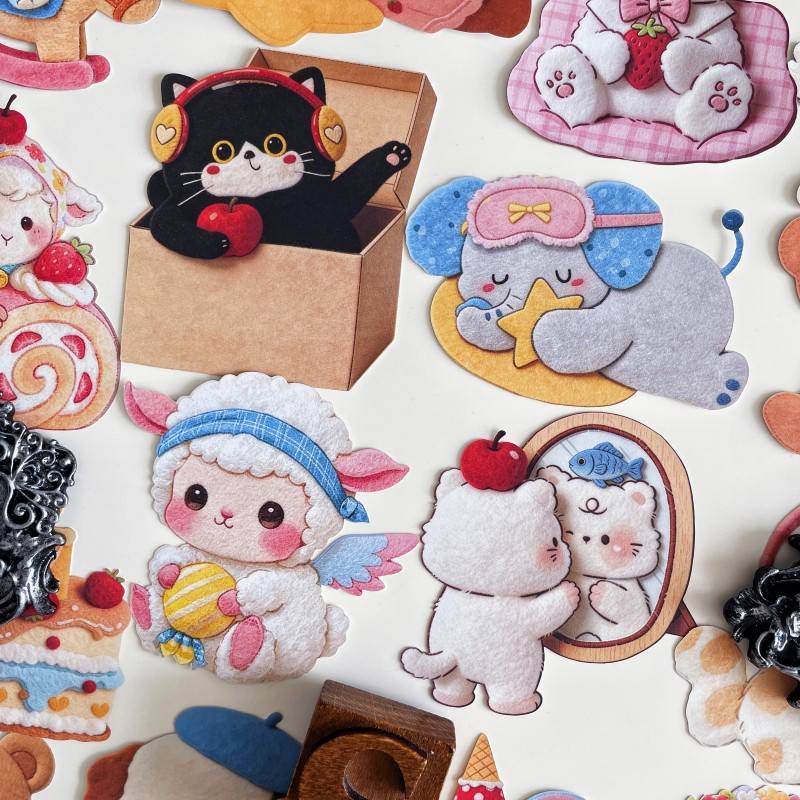 Furry Diary Sticker 30PCS