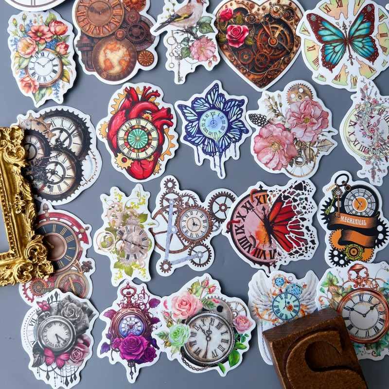 Antique Timer Sticker 50PCS