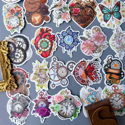 Antique Timer Sticker 50PCS