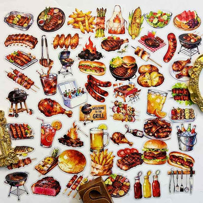 Grill Feast Sticker 56PCS