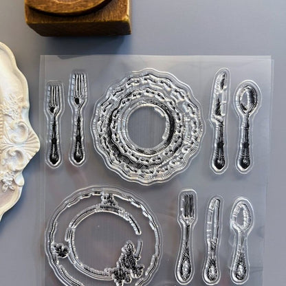 Daily Cutlery Clear Stamp