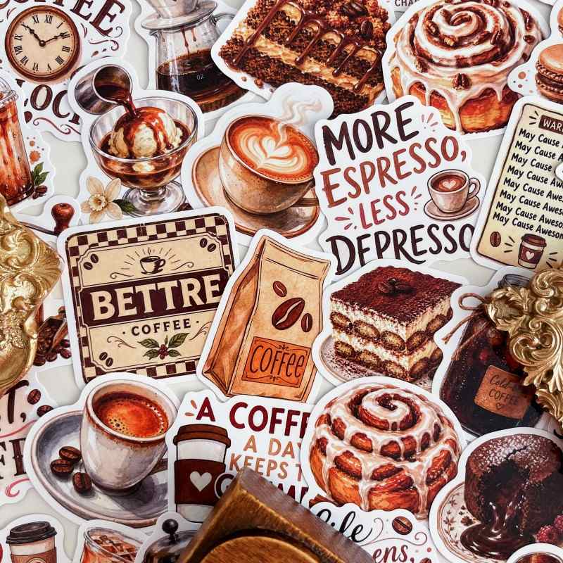 Americano Brew Sticker 50PCS