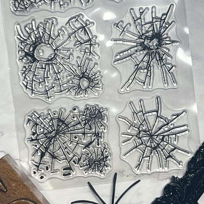 Spider Web Clear Stamp