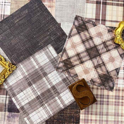 Stains And Cloth Collage Paper 24 Sheets