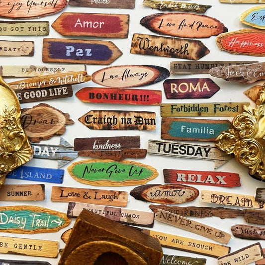 Timber Words Sticker 100PCS