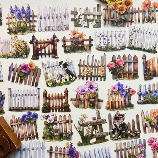 Rural Fence Sticker 60PCS