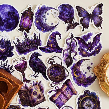 Amethyst Ornament Sticker 50PCS