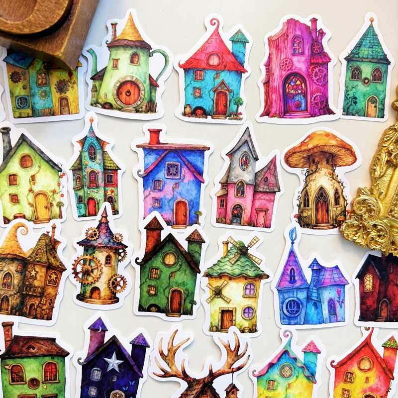 Weird Cabin Sticker 56PCS