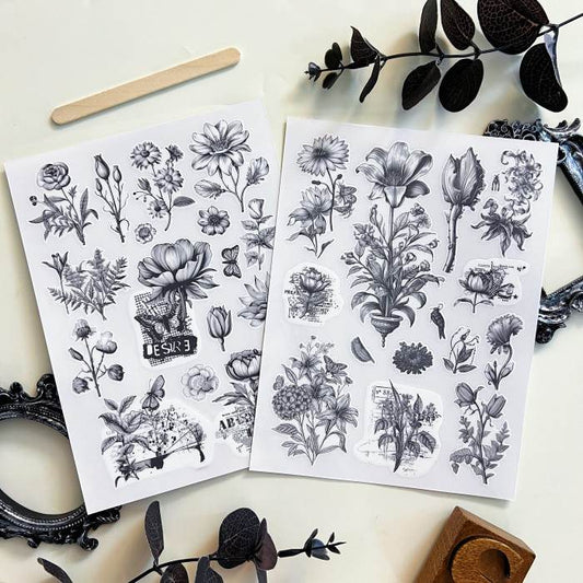 Pale Garden Transfer Sticker