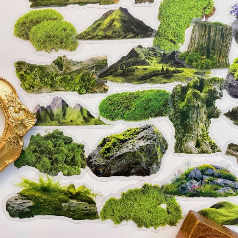 Lush Moss Sticker 60PCS