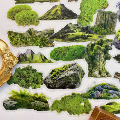 Lush Moss Sticker 60PCS
