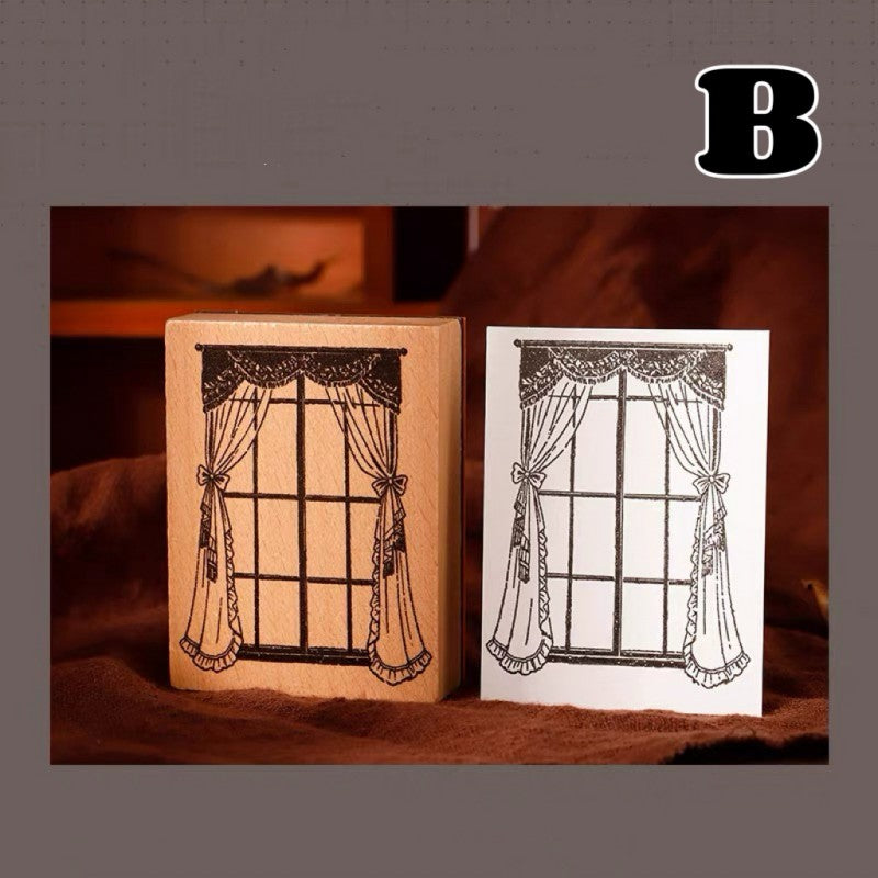 Under The Window Rubber Stamp