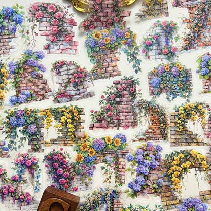 Flower Walls Sticker 60PCS