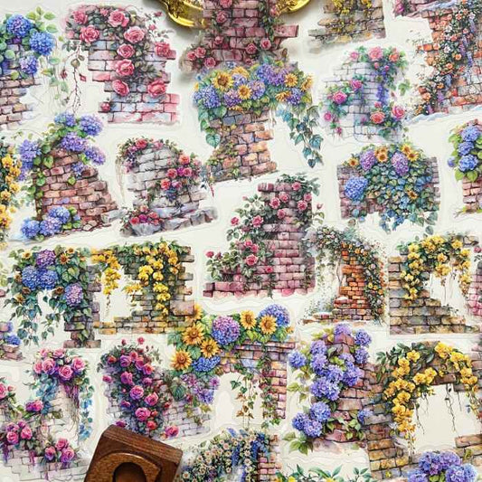 Flower Walls Sticker 60PCS