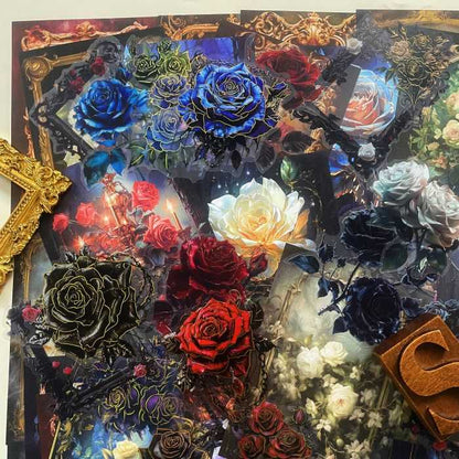 Evening Rose Garden Ephemera Mystery Kit 90PCS